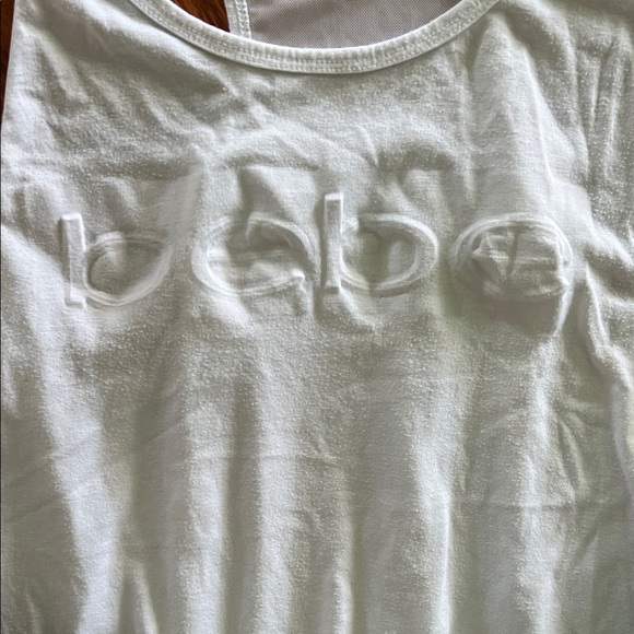 bebe White Racerback Tank Top - Picture 2 of 3